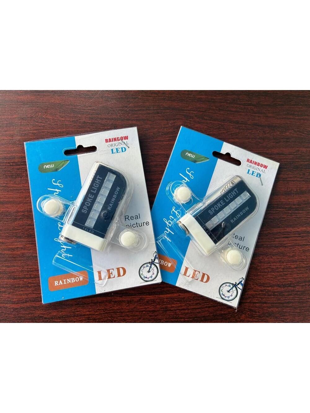 LED Rainbow Spoke Lights for Bicycle - set of 2 - NEW
